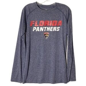 New NHL Florida Panthers Long Sleeve Tee Small Unisex Mens Hockey Polyester